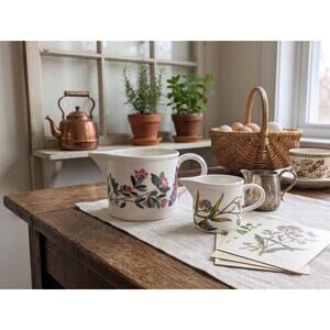 Portmeirion Botanic Garden Creamer Set Dog Rose & Forget-Me-Not Made in England